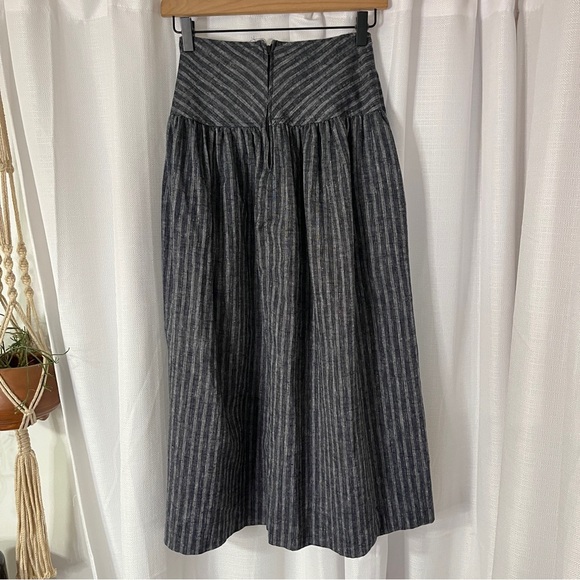 Vintage PDT Striped Midi Skirt - Picture 3 of 4